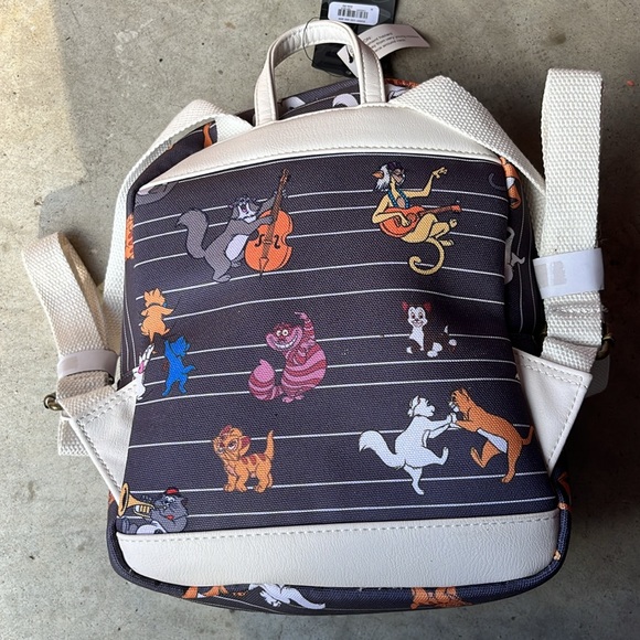 Disney x loungefly cats mini backpack NWT